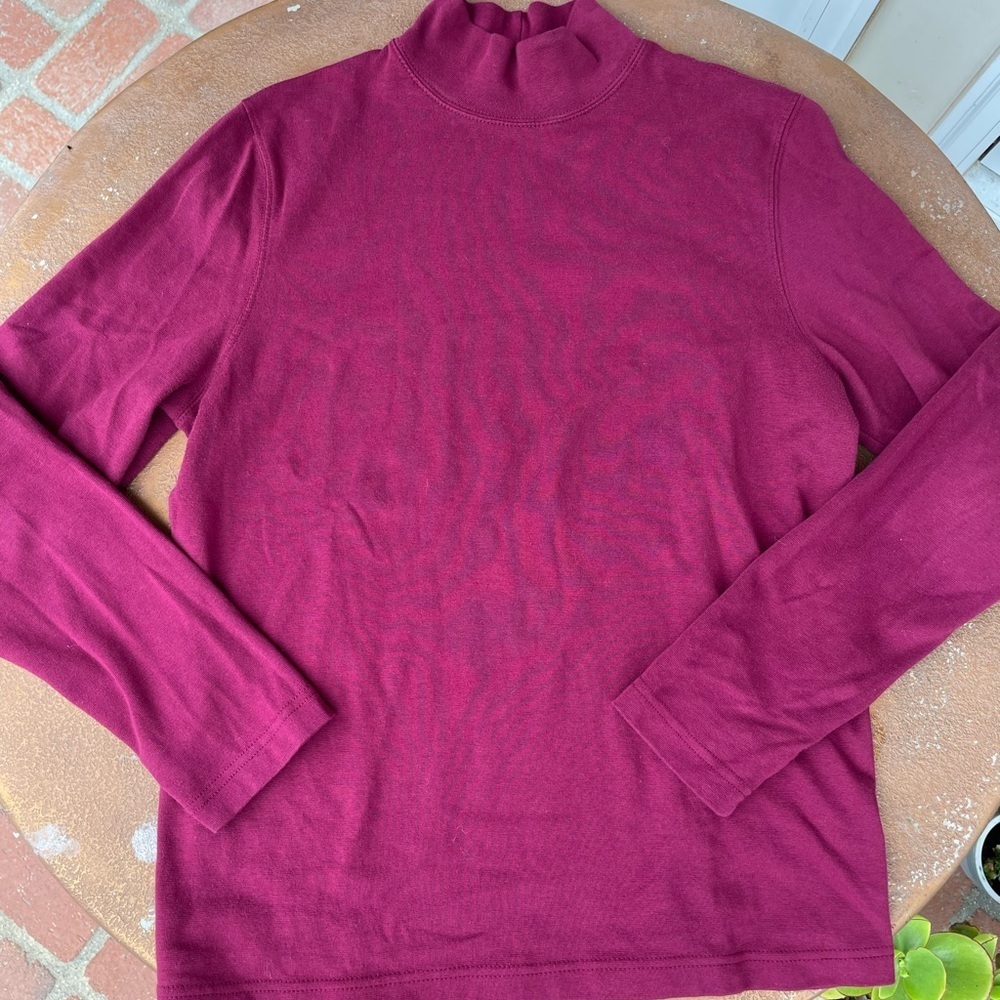 Croft & barrow maroon turtleneck
